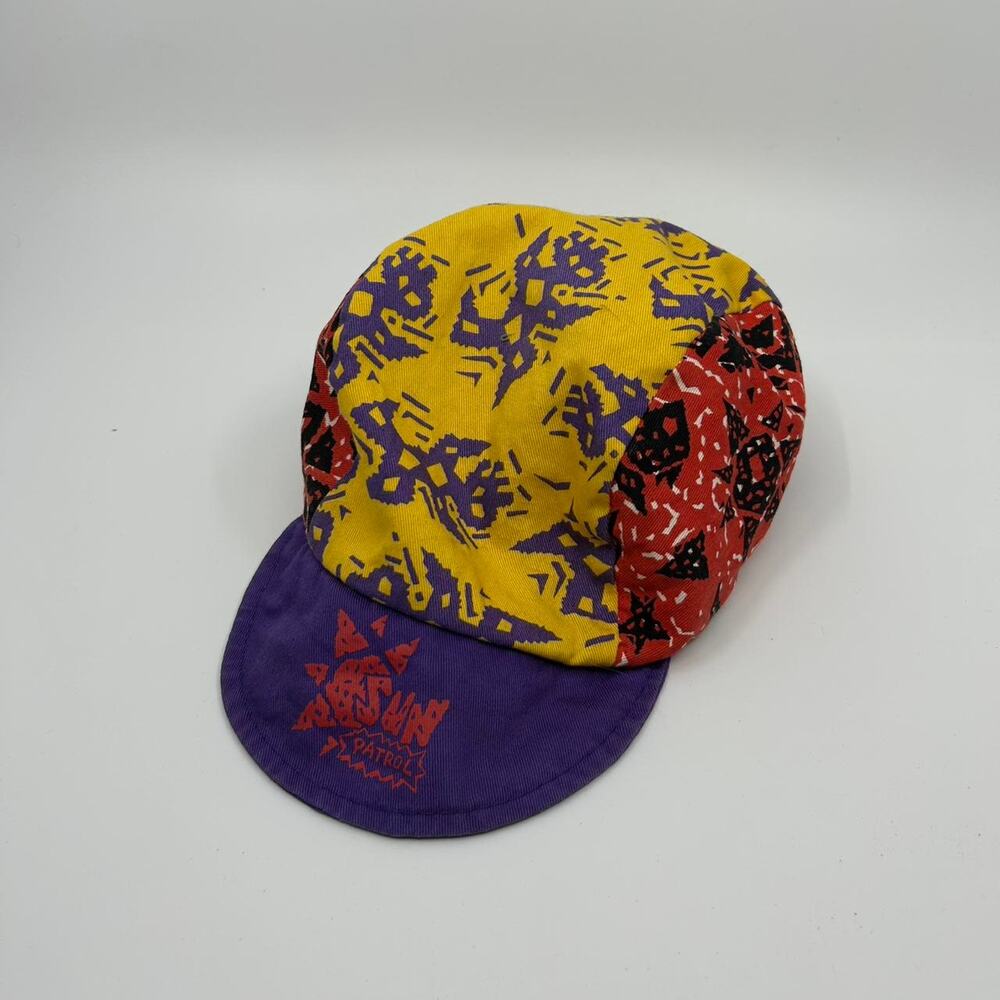 VTG 80s Wendy's multi-coloured Cycling cap